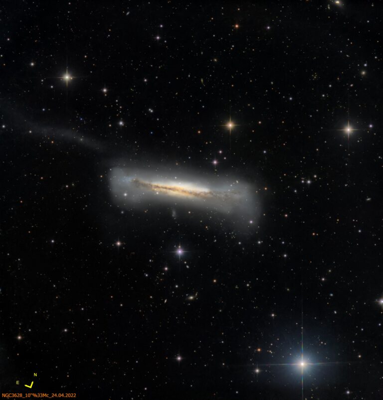 NGC 3628 (Hamburger Galaxie)